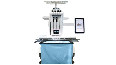 Multi-Functionele 7-inch borduurmachine met touchscreen|Borduurgebied van 360 x 260 mm|Compatibel met pet- en platborduurwerk|Bedrijf aan huis en starter